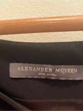 Alexander McQueen Black Midi Dress